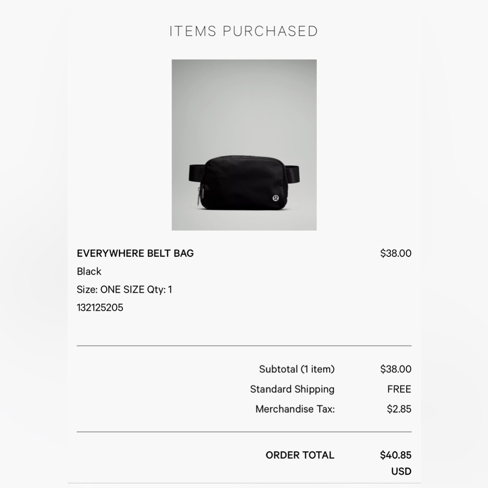 Lululemon belt bag